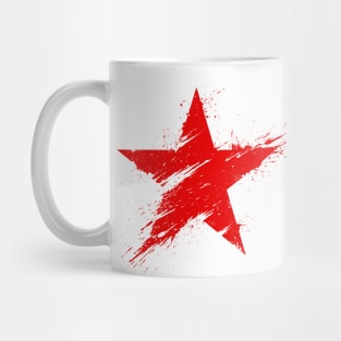 Painted Star - Crimson Red Mug
